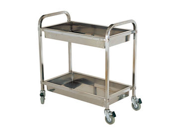 Stainless Steel Kitchen Equipment , 2 / 3 Tiers Mobile Stainless Steel Kitchen Cart